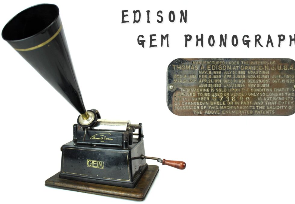 EDISON GEM PHONOGRAPH エジソン 蝋管蓄音機