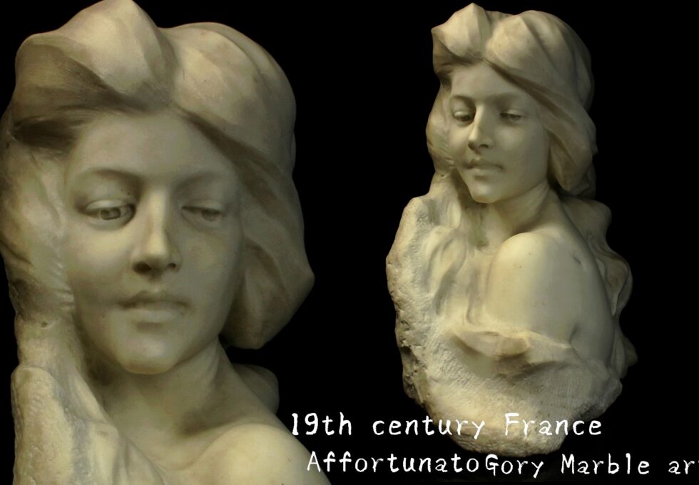 A.Gory 作 大理石 女性胸像を買い取りいたしました。